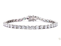 Platina armband met 6,94 crt. diamant - afbeelding 1 van  2