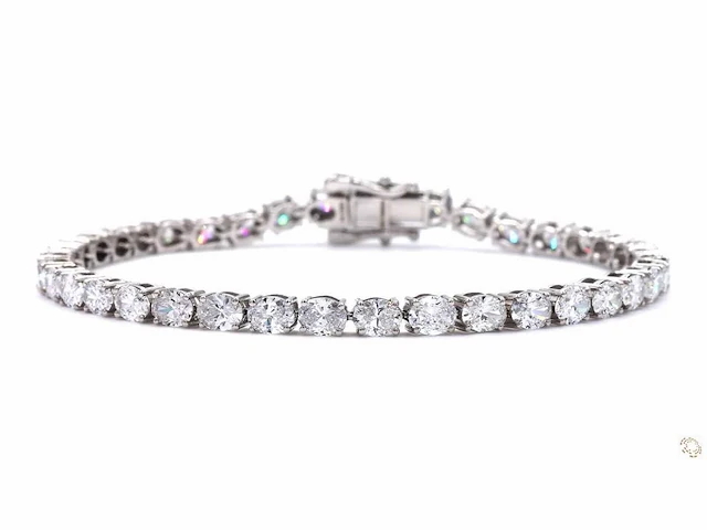 Platina armband met 6,94 crt. diamant - afbeelding 6 van  7