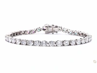 Platina armband met 6,94 crt. diamant - afbeelding 6 van  7