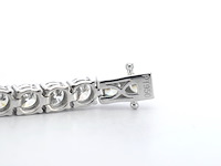 Platina armband met natuurlijke briljant geslepen diamanten - afbeelding 6 van  8
