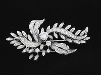 Platina broche diamant