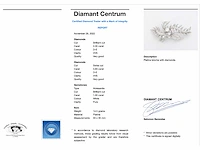 Platina broche diamant - afbeelding 3 van  7