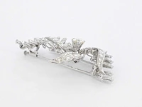 Platina broche diamant - afbeelding 6 van  7