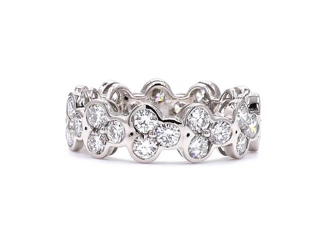 Platina eeuwigheidsring met 3,75 ct. diamant - afbeelding 2 van  3