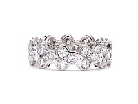 Platina eeuwigheidsring met 3,75 ct. diamant - afbeelding 2 van  3