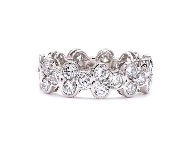 Platina eeuwigheidsring met 3,75 ct. diamant - afbeelding 3 van  3