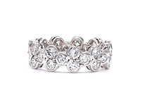 Platina eeuwigheidsring met 3,75 ct. diamant - afbeelding 3 van  3