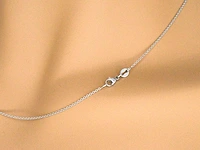 Platina halsketting diamant marquise - afbeelding 8 van  9
