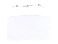 Platina halsketting met 10,34 ct. diamant - afbeelding 2 van  10