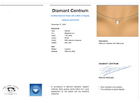 Platina halsketting met grote natuurlijke marquise geslepen diamant - afbeelding 3 van  9