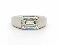 Platina herenring met 5,41 ct. diamant