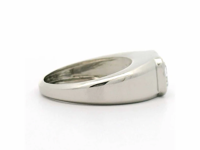 Platina herenring met 5,41 ct. diamant - afbeelding 7 van  7