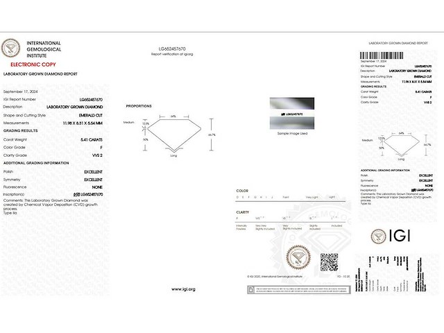 Platina herenring met 5,41 ct. diamant - afbeelding 2 van  7