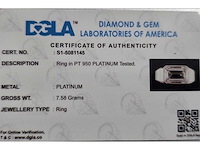 Platina herenring met 5,41 ct. diamant - afbeelding 5 van  7