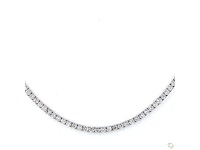 Platina ketting met 12,06 crt. diamant - afbeelding 7 van  11