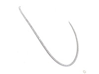 Platina ketting met 12,06 crt. diamant - afbeelding 3 van  11