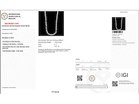 Platina ketting met 15,02 crt. diamant - afbeelding 2 van  5