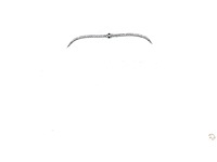 Platina ketting met 15,02 crt. diamant - afbeelding 2 van  5