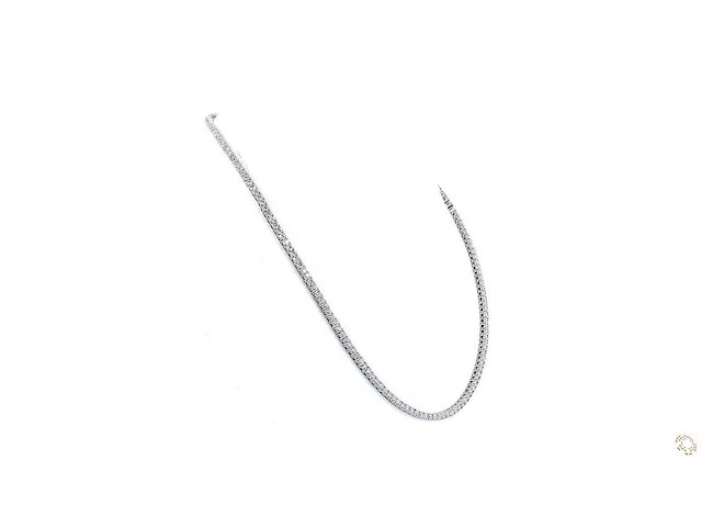 Platina ketting met 15,02 crt. diamant - afbeelding 1 van  4
