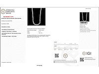 Platina ketting met 15,02 crt. diamant - afbeelding 3 van  5
