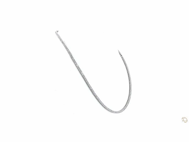 Platina ketting met 15,02 crt. diamant - afbeelding 1 van  5