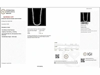 Platina ketting met 15,02 crt. diamant - afbeelding 3 van  5