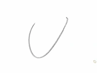 Platina ketting met 15,02 crt. diamant - afbeelding 5 van  5