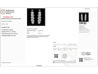 Platina oorringen met 5,01 crt. diamant - afbeelding 2 van  7