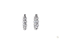 Platina oorringen met 5,01 crt. diamant - afbeelding 4 van  7