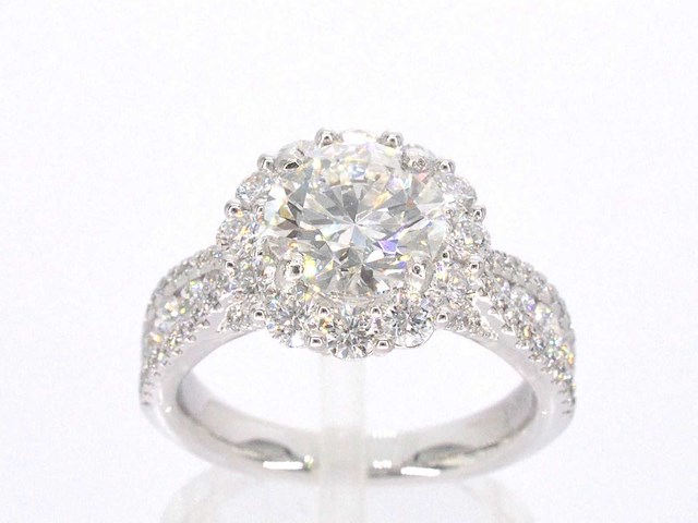 Platina ring briljant 2.00 ct - afbeelding 1 van  8
