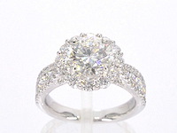 Platina ring briljant 2.00 ct - afbeelding 1 van  8