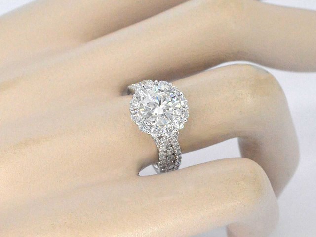Platina ring briljant 2.00 ct - afbeelding 2 van  8