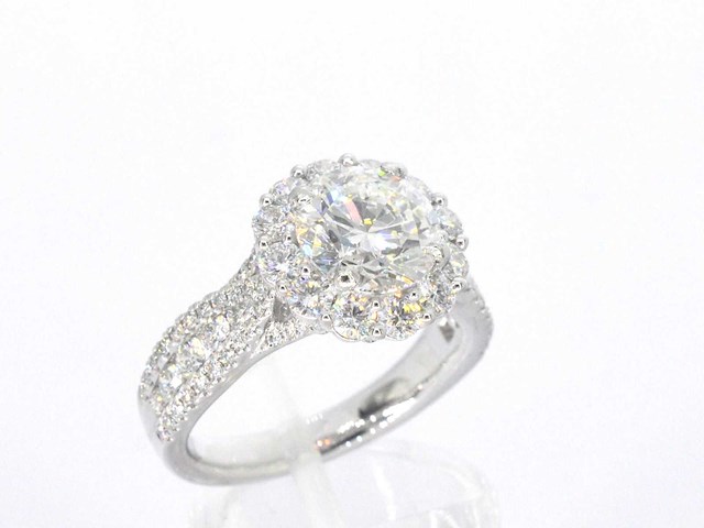 Platina ring briljant 2.00 ct - afbeelding 3 van  8