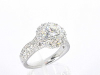 Platina ring briljant 2.00 ct - afbeelding 3 van  8