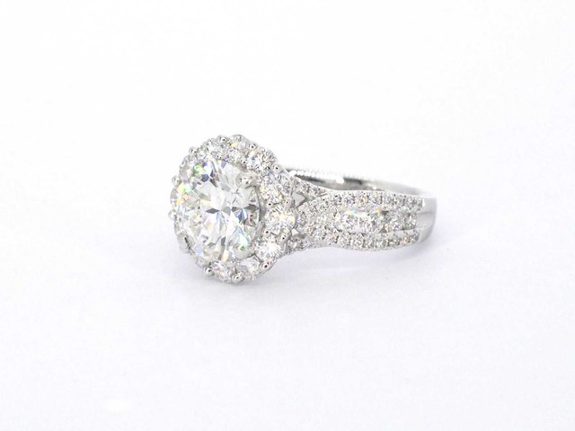 Platina ring briljant 2.00 ct - afbeelding 4 van  8