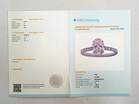 Platina ring met 1,86 ct. diamant - afbeelding 1 van  3