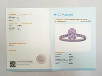 Platina ring met 1,86 ct. diamant - afbeelding 2 van  6