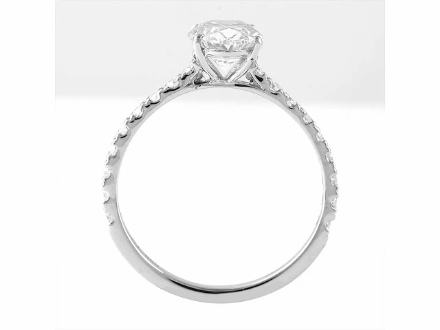 Platina ring met 1,86 ct. diamant - afbeelding 5 van  6