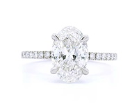 Platina ring met 2,28 crt. diamant - afbeelding 1 van  7