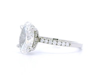 Platina ring met 2,28 crt. diamant - afbeelding 2 van  4