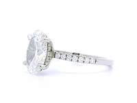 Platina ring met 2,28 crt. diamant - afbeelding 1 van  3