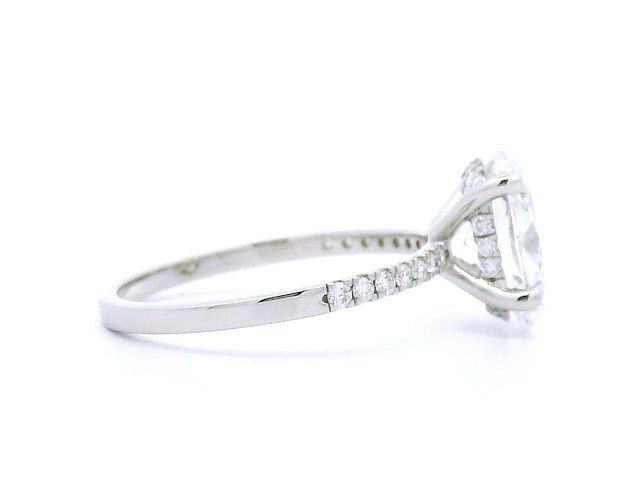 Platina ring met 2,28 crt. diamant - afbeelding 4 van  6