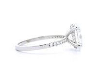 Platina ring met 2,28 crt. diamant - afbeelding 4 van  6