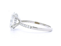 Platina ring met 2,28 crt. diamant - afbeelding 6 van  6