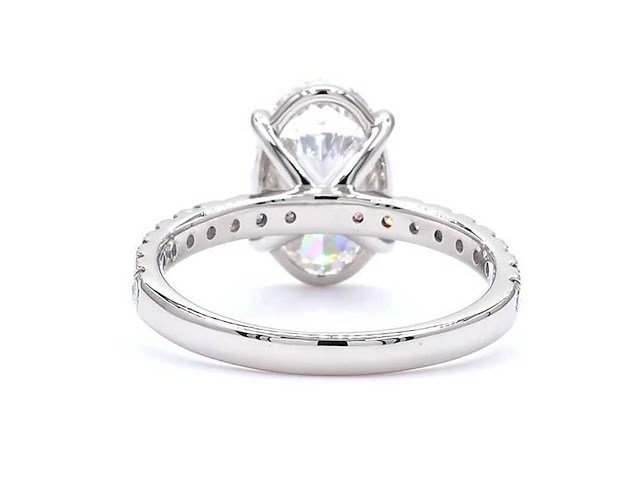 Platina ring met 2,38 ct. diamant - afbeelding 5 van  6