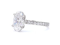 Platina ring met 2,38 ct. diamant - afbeelding 1 van  5
