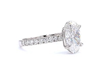 Platina ring met 2,38 ct. diamant - afbeelding 2 van  5