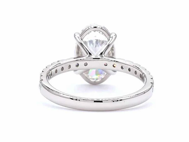 Platina ring met 2,38 ct. diamant - afbeelding 5 van  6