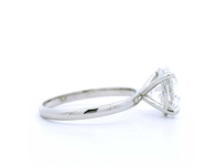 Platina ring met 3,02 crt. diamant - afbeelding 4 van  8