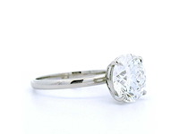 Platina ring met 3,02 crt. diamant - afbeelding 5 van  8